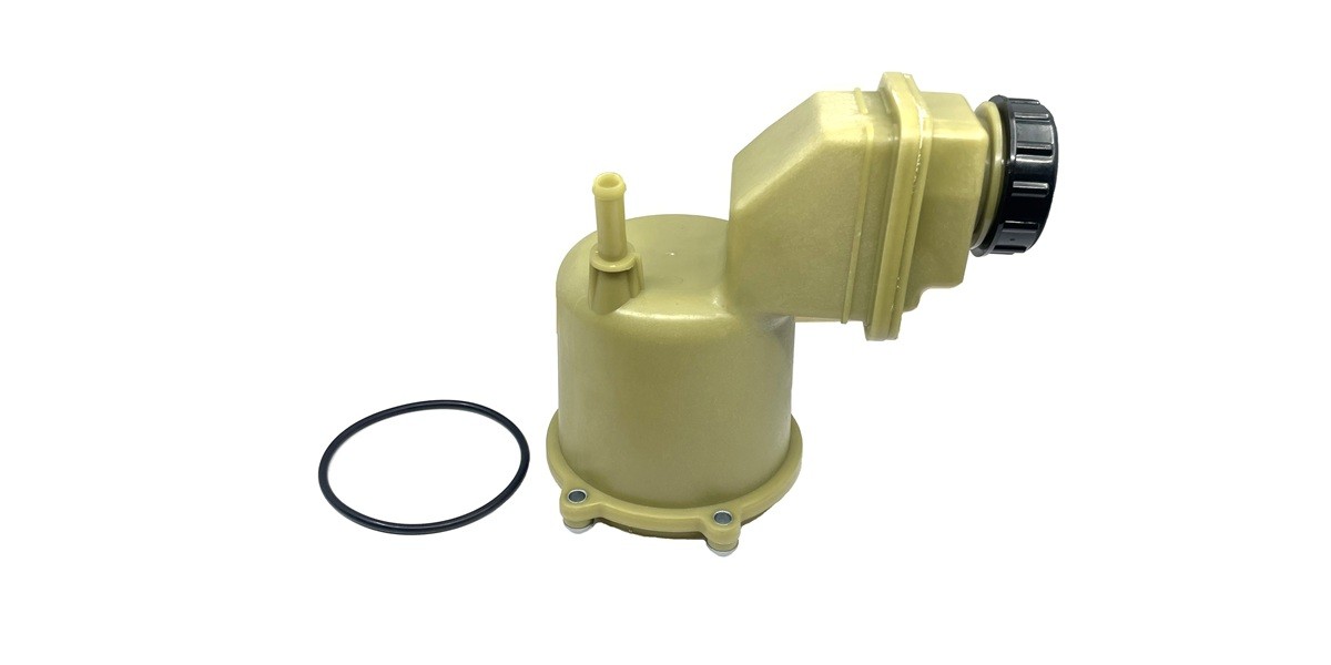 Steering pump oil reservoir