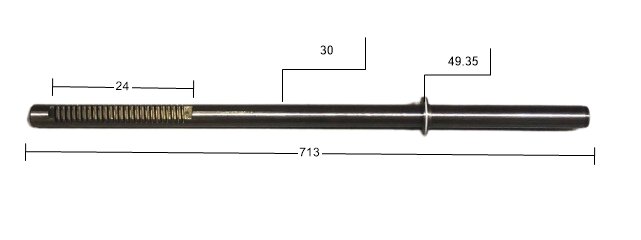Steering rack bar