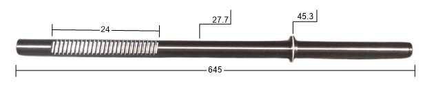 Steering rack bar