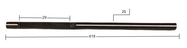 Steering rack bar