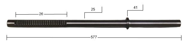 Steering rack bar