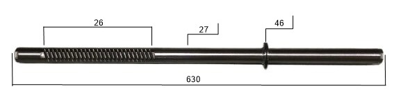 Steering rack bar