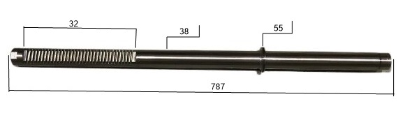 Steering rack bar