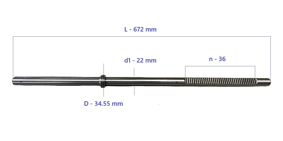 Steering rack bar without PTFE ring