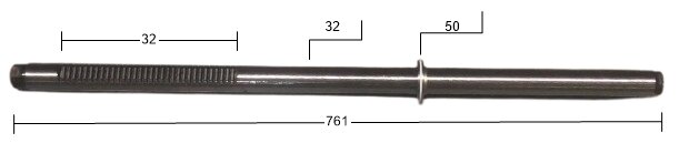 Steering rack bar