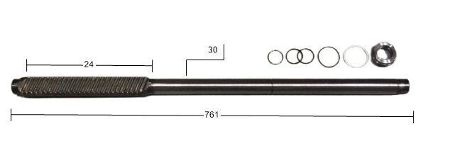 Steering rack bar
