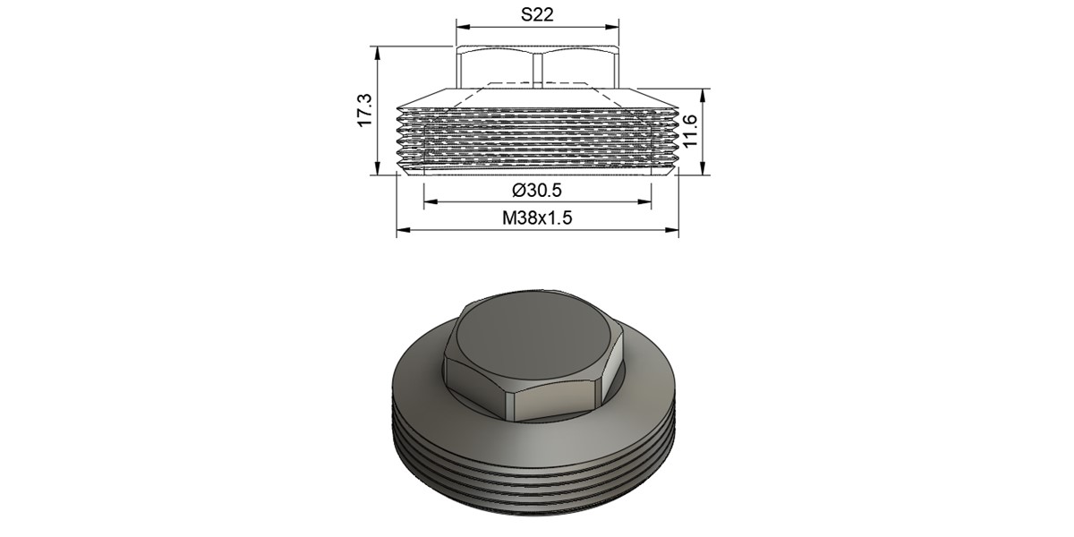 Pinion protective cover (bottom)