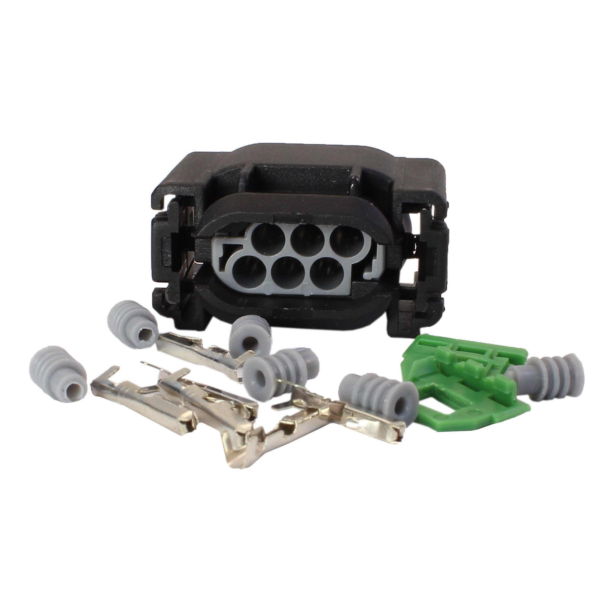 Electric steering rack control unit connector