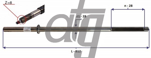 Steering rack bar