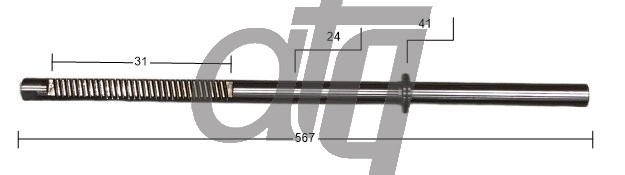 Steering rack bar