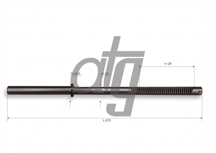 Steering rack bar