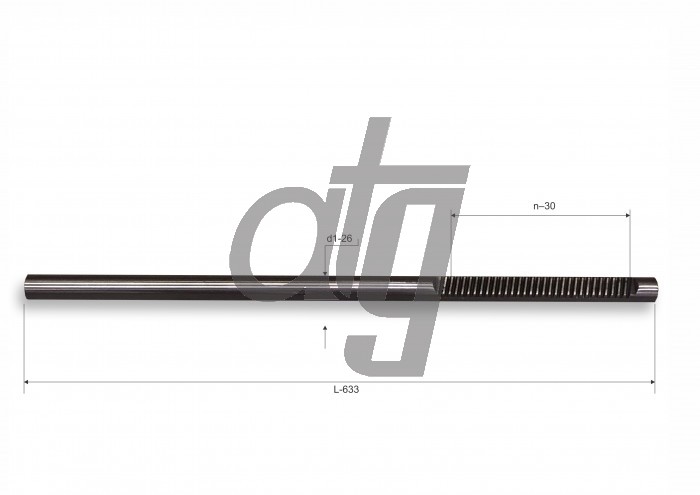 Steering rack bar