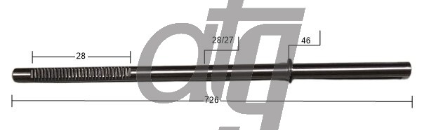 Steering rack bar