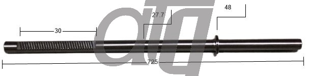 Steering rack bar