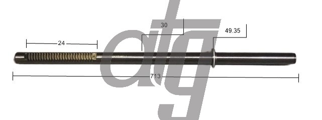 Steering rack bar