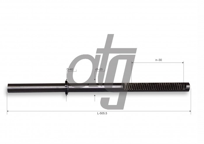 Steering rack bar