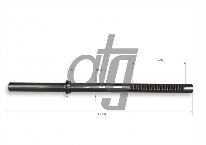 Steering rack bar