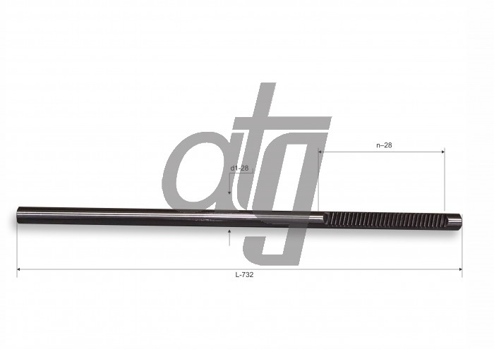 Steering rack bar