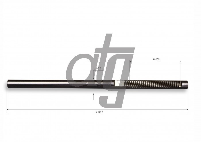 Steering rack bar