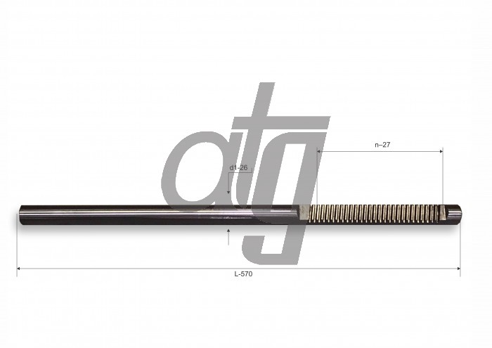 Steering rack bar