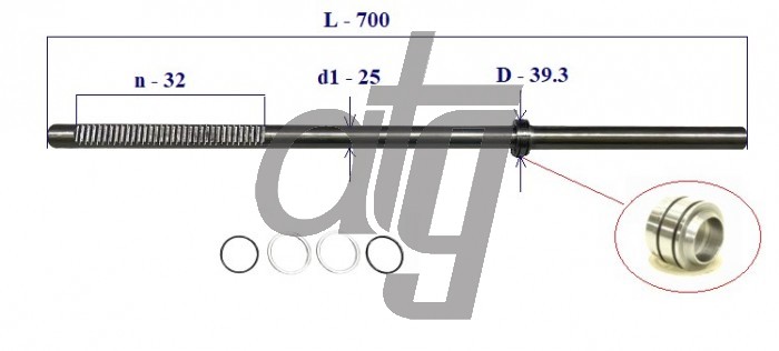 Steering rack bar