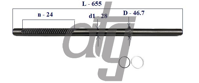 Steering rack bar