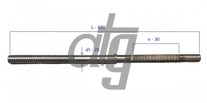 Steering rack bar
