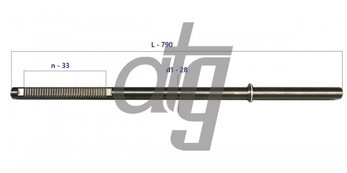 Steering rack bar