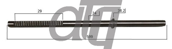 Steering rack bar