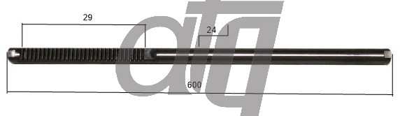 Steering rack bar