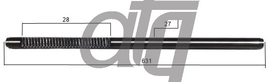 Steering rack bar