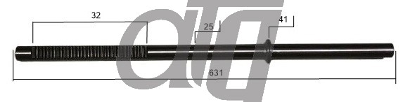 Steering rack bar
