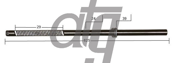 Steering rack bar