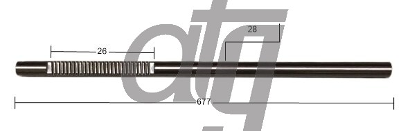 Steering rack bar