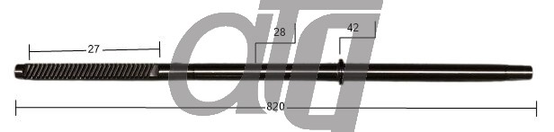 Steering rack bar