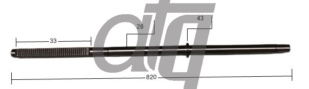 Steering rack bar