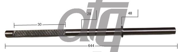 Steering rack bar