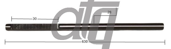 Steering rack bar