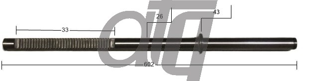 Steering rack bar