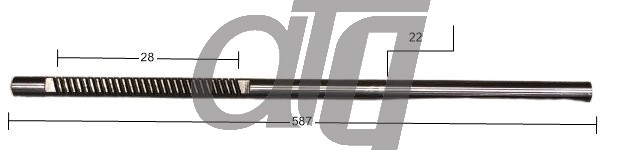 Steering rack bar