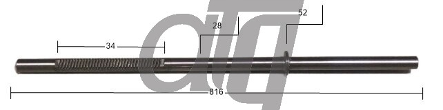 Steering rack bar