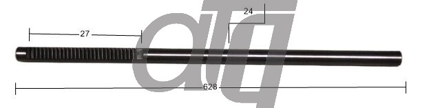 Steering rack bar