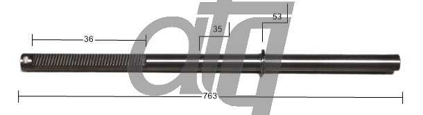 Steering rack bar