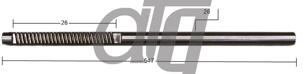 Steering rack bar