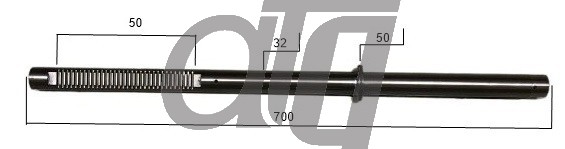 Steering rack bar