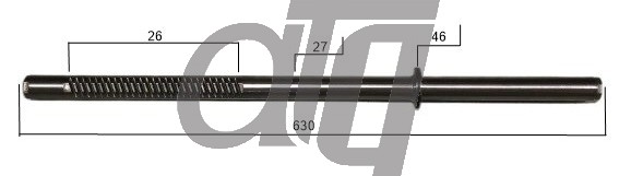 Steering rack bar