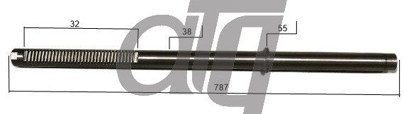 Steering rack bar