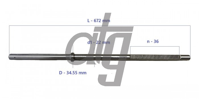 Steering rack bar without PTFE ring