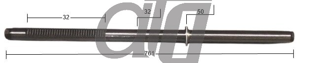 Steering rack bar