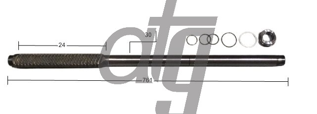 Steering rack bar